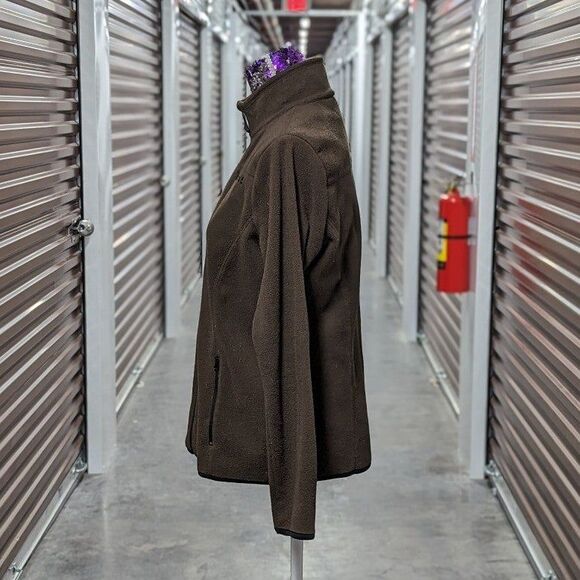 Timberland Size Medium Dark Green Full Zip Fleece Jacket - Picture 3 of 8